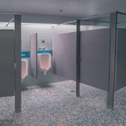 Hiny Hiders Bathroom Partitions at San Diego Broadway Pier Pavilion