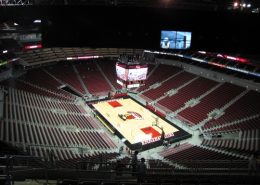 Hiny Hiders Bathroom Partitions at the KFC Yum! Center