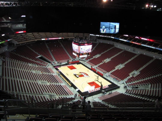 Hiny Hiders Bathroom Partitions at the KFC Yum! Center