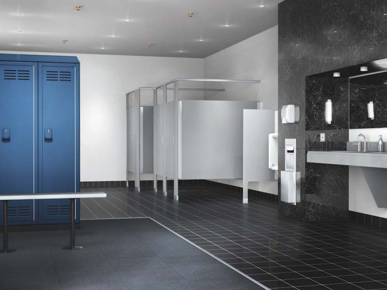 Locker Room with Stalls and Partitions Scranton Products