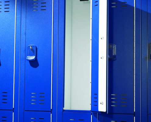 Blue Tufftec Construction Lockers