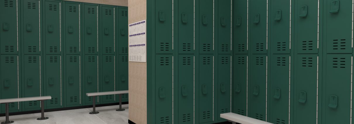 Hunter Green Tufftec Lockers