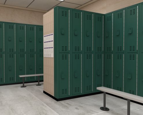 Hunter Green Tufftec Lockers