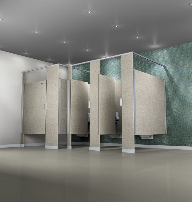 Gravel Bathroom Partitions