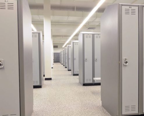 Tufftec Lockers in grey two-tones