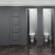 Aria Partitions in Industrial Restroom