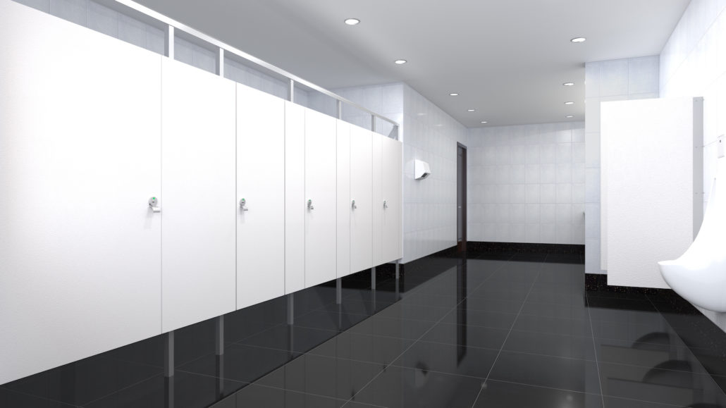 Shower Stalls - HDPE Solid Plastic - Partition Plus