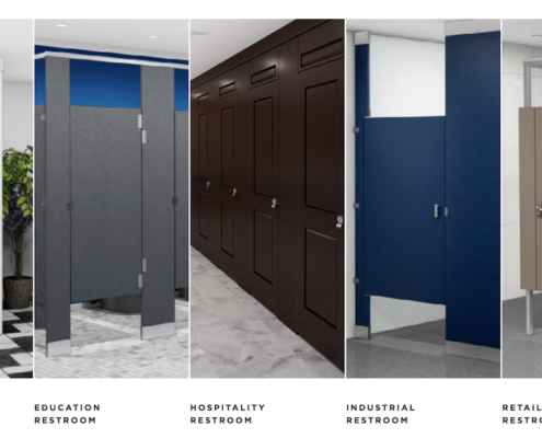 Scranton Products Toilet Partitions for Different Industries