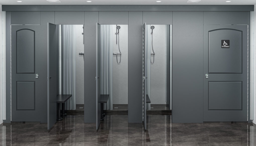 Shower Stalls, Locker Room Showers