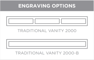 Ridge Series Vanities Engraving Options